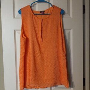 Vince Camuto Women's WL Sleeveless blouse Orange